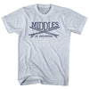 Middles Surf Break Crossed Surf Board Surfing Destination Adult Tri-Blend T-Shirt by Tribe Lacrosse
