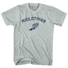 Midlothian Running Track Winged Foot Adult Tri-Blend T-shirt by Tribe Lacrosse