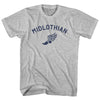 Midlothian Running Track Winged Foot Adult Cotton T-shirt by Tribe Lacrosse