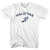 Midlothian Running Track Winged Foot Adult Cotton T-shirt by Tribe Lacrosse