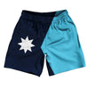 Minnesota New Flag Shorts Athletic Running Fitness Exercise Shorts 7" Inseam Shorts Made In USA by Tribe Lacrosse