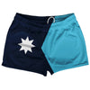Minnesota New Flag Shorts Shorty Short Gym Shorts 2.5" Inseam Made In USA by Tribe Lacrosse