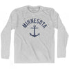 Minnesota State Anchor Home Cotton Adult Long Sleeve T-shirt by Ultras