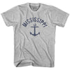Mississippi State Anchor Home Cotton Adult T-shirt by Ultras