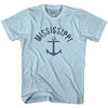 Mississippi State Anchor Home Cotton Adult T-shirt by Ultras