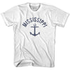 Mississippi State Anchor Home Cotton Adult T-shirt by Ultras