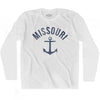 Missouri State Anchor Home Cotton Adult Long Sleeve T-shirt by Ultras