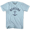 Montana State Anchor Home Cotton Adult T-shirt by Ultras