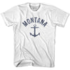 Montana State Anchor Home Cotton Adult T-shirt by Ultras