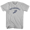 Motherwell Running Track Winged Foot Adult Cotton T-shirt by Tribe Lacrosse