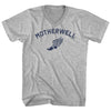 Motherwell Running Track Winged Foot Adult Cotton V-neck T-shirt by Tribe Lacrosse