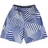 Multiple Lines Pattern Basketball Practice Shorts Made In USA by Tribe Lacrosse