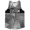 Multiple Lines Pattern Finish Line  Running Racerback Singlet by Tribe Lacrosse