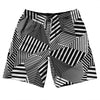 Multiple Lines Pattern 10" Swim Shorts Made in USA by Tribe Lacrosse