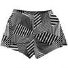 Multiple Lines Pattern Womens & Girls Sport Shorts End Made In USA by Tribe Lacrosse