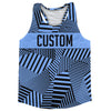Multiple Lines Pattern Finish Line  Running Racerback Singlet by Tribe Lacrosse