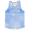 Multiple Lines Pattern Finish Line  Running Racerback Singlet by Tribe Lacrosse
