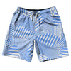 Multiple Lines Pattern 10" Swim Shorts Made in USA by Tribe Lacrosse