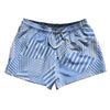 Multiple Lines Pattern 2.5" Swim Shorts Made in USA by Tribe Lacrosse