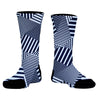 Multiple Lines Pattern Athletic Crew Socks by Tribe Lacrosse
