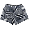 Multiple Lines Pattern Womens & Girls Sport Shorts End Made In USA by Tribe Lacrosse