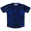 Multiple Lines Pattern Finish Line  Running Shirt Track Cross Made In USA by Tribe Lacrosse