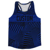 Multiple Lines Pattern Finish Line  Running Racerback Singlet by Tribe Lacrosse