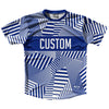 Multiple Lines Pattern Finish Line  Running Shirt Track Cross Made In USA by Tribe Lacrosse