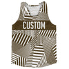 Multiple Lines Pattern Finish Line  Running Racerback Singlet by Tribe Lacrosse