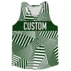 Multiple Lines Pattern Finish Line  Running Racerback Singlet by Tribe Lacrosse