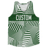 Multiple Lines Pattern Finish Line  Running Racerback Singlet by Tribe Lacrosse