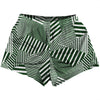 Multiple Lines Pattern Womens & Girls Sport Shorts End Made In USA by Tribe Lacrosse