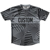Multiple Lines Pattern Finish Line  Running Shirt Track Cross Made In USA by Tribe Lacrosse