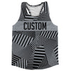 Multiple Lines Pattern Finish Line  Running Racerback Singlet by Tribe Lacrosse
