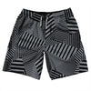 Multiple Lines Pattern 10" Swim Shorts Made in USA by Tribe Lacrosse