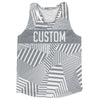 Multiple Lines Pattern Finish Line  Running Racerback Singlet by Tribe Lacrosse