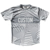 Multiple Lines Pattern Finish Line  Running Shirt Track Cross Made In USA by Tribe Lacrosse