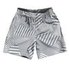 Multiple Lines Pattern Soccer Shorts Made In USA by Tribe Lacrosse