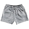 Multiple Lines Pattern 5" Swim Shorts Made in USA by Tribe Lacrosse