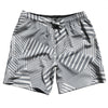 Multiple Lines Pattern Swim Shorts 7" Made in USA by Tribe Lacrosse