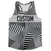Multiple Lines Pattern Finish Line  Running Racerback Singlet by Tribe Lacrosse
