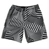 Multiple Lines Pattern 10" Swim Shorts Made in USA by Tribe Lacrosse