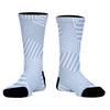 Multiple Lines Pattern Athletic Crew Socks by Tribe Lacrosse