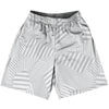 Multiple Lines Pattern Basketball Practice Shorts Made In USA by Tribe Lacrosse