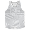 Multiple Lines Pattern Finish Line  Running Racerback Singlet by Tribe Lacrosse