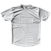 Multiple Lines Pattern Finish Line  Running Shirt Track Cross Made In USA by Tribe Lacrosse