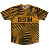 Multiple Lines Pattern Finish Line  Running Shirt Track Cross Made In USA by Tribe Lacrosse