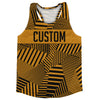 Multiple Lines Pattern Finish Line  Running Racerback Singlet by Tribe Lacrosse