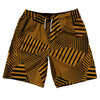 Multiple Lines Pattern 10" Swim Shorts Made in USA by Tribe Lacrosse