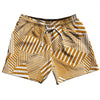 Multiple Lines Pattern 5" Swim Shorts Made in USA by Tribe Lacrosse